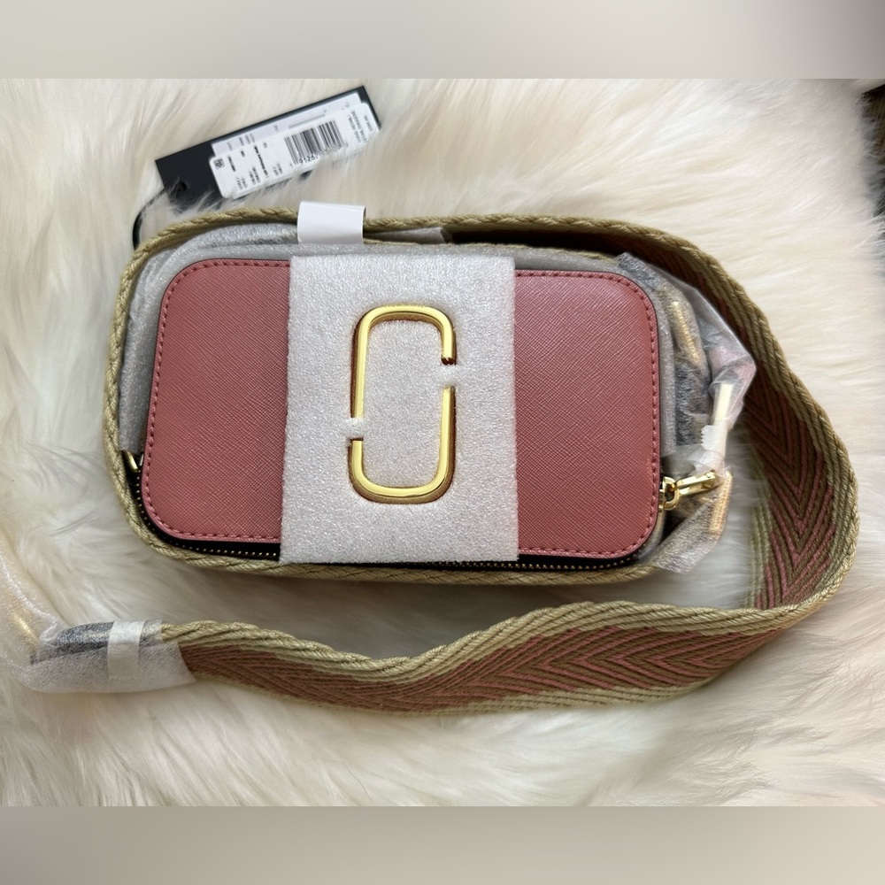 🩷Pink snapshot multicolored crossbody camera bag marc jacobs the snapshot bag